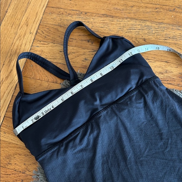 LULULEMON WRAP IT UP TANK Sport Gym Top Women Black Size 6 - Picture 4 of 8
